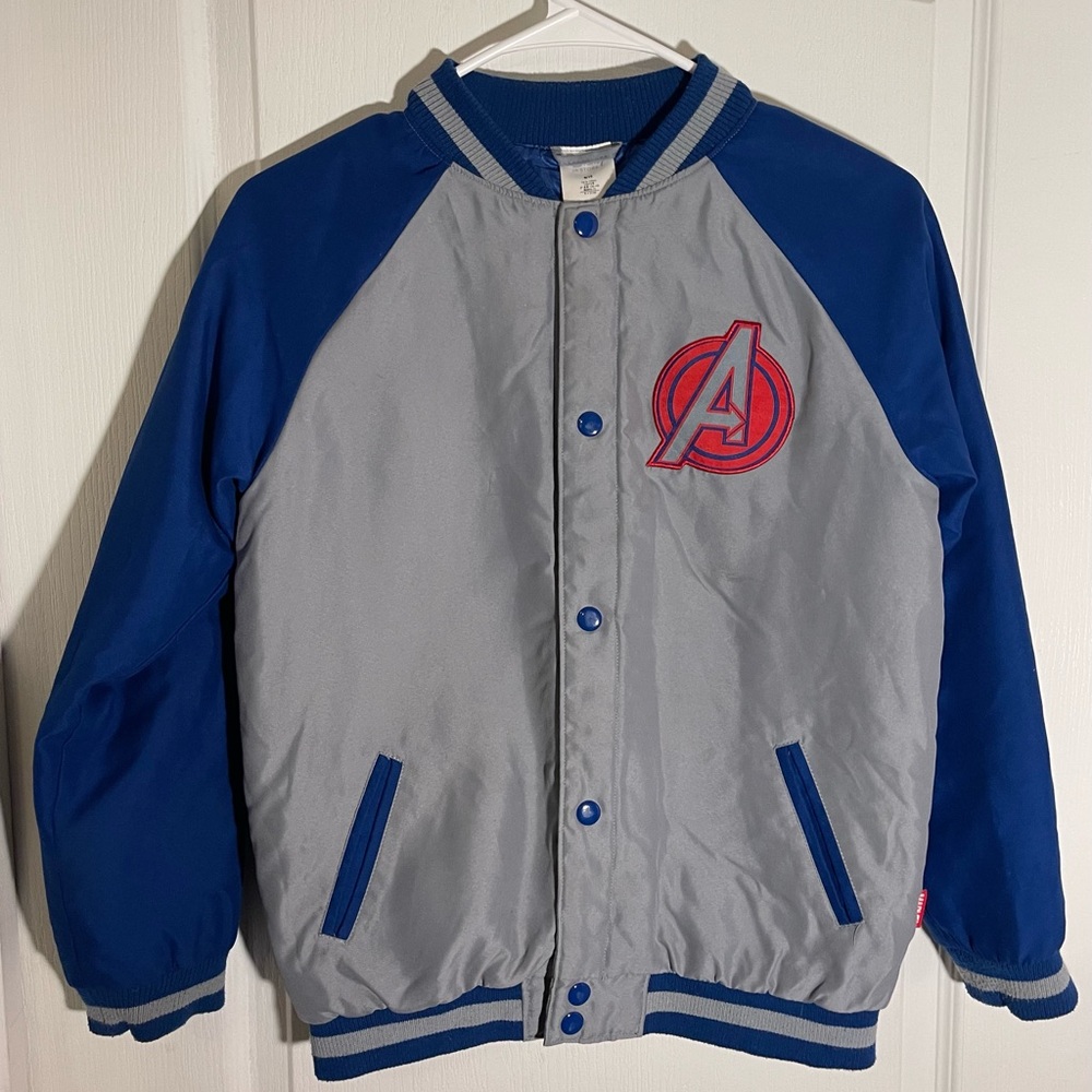 Disney Store Marvel Avengers Varsity Jacket Boys 9/10 Youth Large